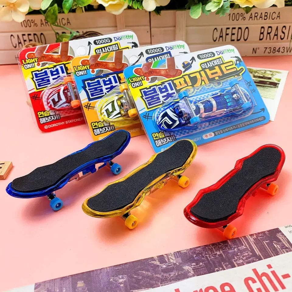 Set Of 2 Mini Finger Skateboard, Indoor Tabletop Finger Board, Frosted Finger Skateboard, Professional Finger Skateboard, Finger Led Board, Mini Alloy Fingerboard, Novelty Glowing Skateboard Toys Fingerboard, Decorations LED Fingertips Movement Finger Toy Set Of 2 Mini Finger Skateboard, Indoor Tabletop Finger Board, Frosted Finger Skateboard, Professional Finger Skateboard, Finger Led Board, Mini Alloy Fingerboard, Novelty Glowing Skateboard Toys Fingerboard, Decorations LED Fingertips Movement Finger Toy